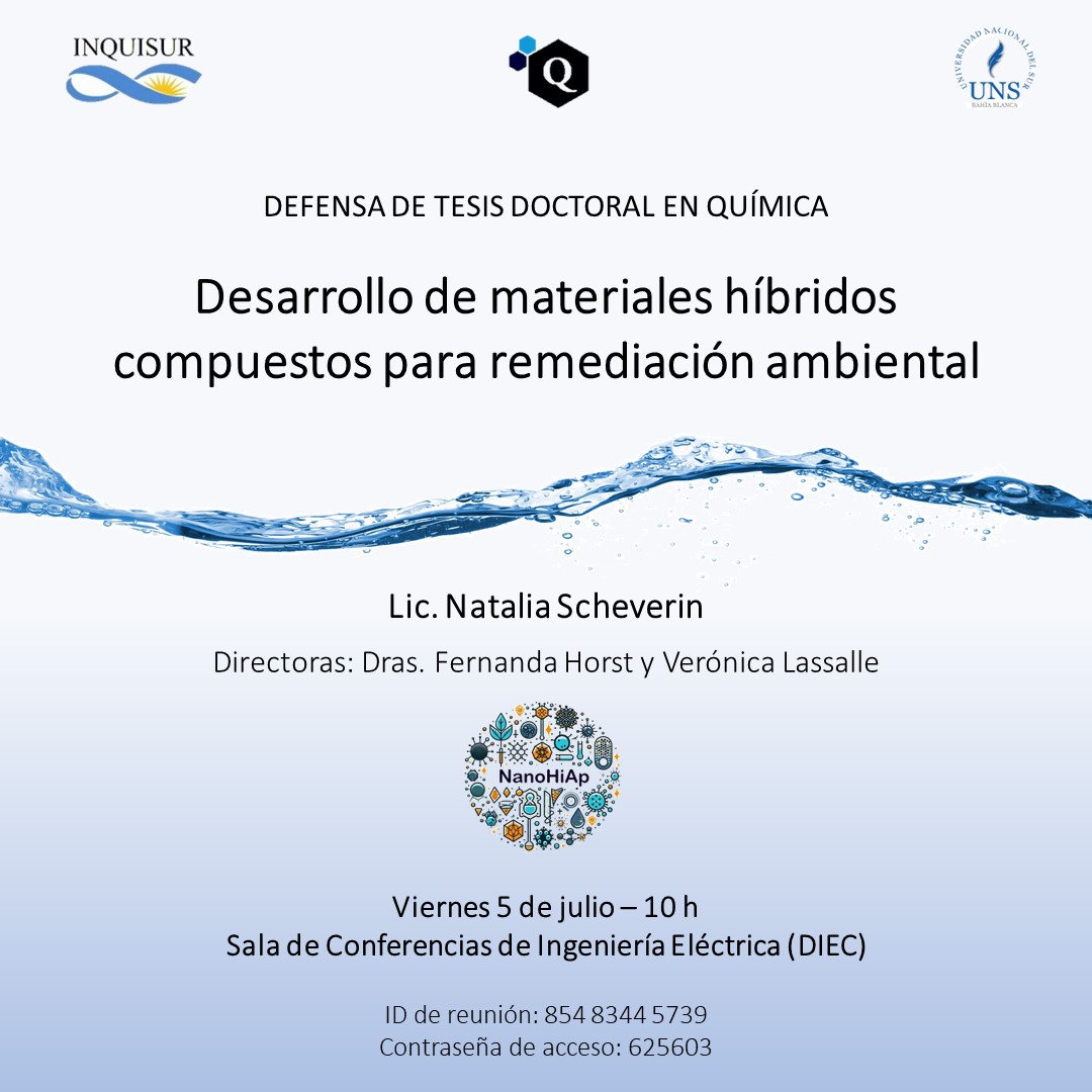 Defensa Tesis Doctoral Química - Lic. Natalia Scheverin