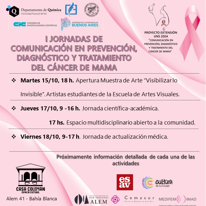 I Jornadas de Comunicación en Prevención, Diagnóstico y Tratamiento del Cáncer de Mama